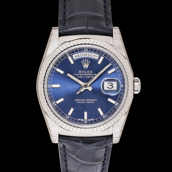 Rolex Day-Date 36mm azul 118139 Replica Reloj - Haga un click en la imagen para cerrar
