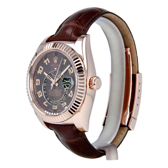 Rolex Oyster Perpetual Sky-Dweller Oro Brown Arabic Numeral Dial 326135 Replica Reloj - Haga un click en la imagen para cerrar