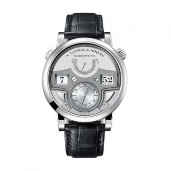 A.Lange & Sohne Zeitwerk Reloj de hombre con repeticion de minutos en platino 147.025 Replica Reloj
