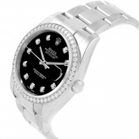 Rolex Datejsut Negro Diamante Dial Negro Dial Con Diamantes 116244-BLKDDO Replica Reloj
