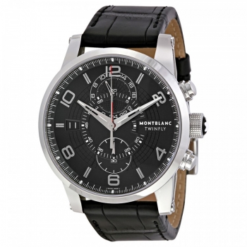 Montblanc Timewalker Chronograph Negro Dial Hombres 105077 Replicas Reloj