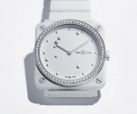 Bell & Ross BR S Instruments Quartz White Eagle Diamonds Pulsera de ceramica de 39 mm BRS-EW-CE-LGD/SCE Replica Reloj