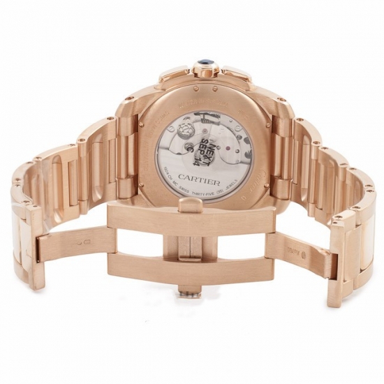 Cartier Calibre De Cartier Chronograph Hombres W7100047 Replica Reloj - Haga un click en la imagen para cerrar