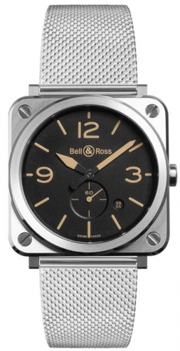Bell & Ross BR S Instruments Heritage de acero de cuarzo BRS-HERI-ST/SST Replica Reloj