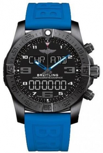 Breitling Navitimer Exospace B55 Connected Caucho azul hombres VB5510H2-BE45BLPD3 Replica Reloj