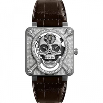 Bell & Ross BR 01 Laughing Skull Full Diamond BR01-SKULL-SK-FLD Replica Reloj