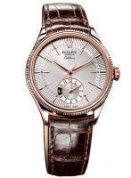 Rolex Cellini Dual Tiempo Everose Oro reloj 50525 sbr Replica Reloj