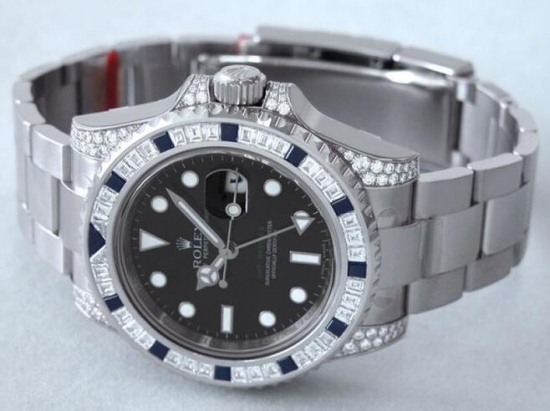 Rolex Oyster Perpetual GMT Master 2 Oro diamante 116759-SANR Replica Reloj - Haga un click en la imagen para cerrar