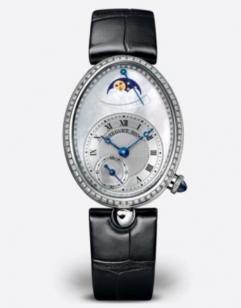 Breguet Reine De Naples Oro blanco de 18 quilates y diamantes Damas 8908BB/52/964/D00D Replica Reloj