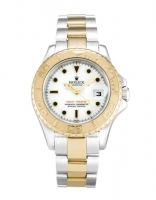 Rolex Yacht Master Acero Inoxidable Y Oro Blanco Esfera Blanca 169623 Replica Reloj