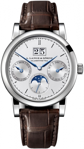 A. Lange & Sohne Saxonia Calendario Anual Oro Blanco 330.026 Replica Reloj