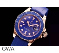 Rolex Yacht-Master 40mm Blue Dial Oysterflex Bracelet Replica Reloj
