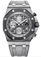 Replica de reloj Audemars Piguet Royal Oak Offshore 26470 de caucho gris titanio