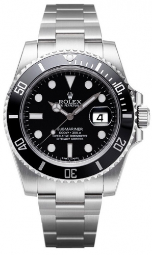 Rolex Submariner Fecha Dial Negro 116610LN Replica Reloj