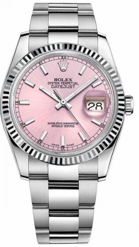 Rolex Datejust 36 Mujeres 116234-PNKSFO Replica Reloj