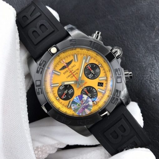 Breitling Chronomat 44 Negro Acero Amarillo MB0111C3/I531/262S/M20DSA/2 Replica Reloj - Haga un click en la imagen para cerrar