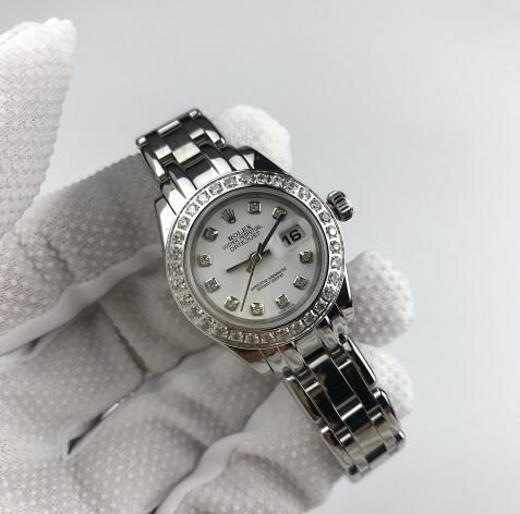 Rolex Datejust Pearlmaster diamante Dial Senoras Automatic 80299-PM Replica Reloj - Haga un click en la imagen para cerrar