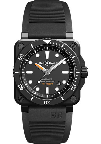 Bell & Ross BR 03 92 Instruments Diver Black Ceramic BR0392-D-BL-CE/SRB Replica Reloj