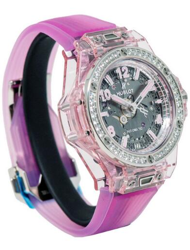 Hublot Big Bang One Click Rosado Sapphire Diamantes 39mm 465.JP.4802.RT.1204 Replica Reloj - Haga un click en la imagen para cerrar