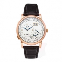 A Lange & Sohne Lange 1 Time Zone 116.032 (RG/plata/Correa De Cuero) Replica Reloj