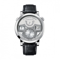 A.Lange & Sohne Zeitwerk Reloj de hombre con repeticion de minutos en platino 147.025 Replica Reloj