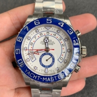 Rolex Yacht Master II 2017 Esfera Blanca Azul Bisel 116680 Replica Reloj