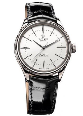 Rolex Cellini Tiempo Blanco Oro 50509 wbk Replica Reloj