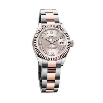 Rolex Lady Datejust Sundust Dial De Acero Y 18K EveOro Rosa Oyster 279171 Replica Reloj